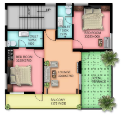 First Floor Plan green city bunglow Floor Plan First Floor Plan