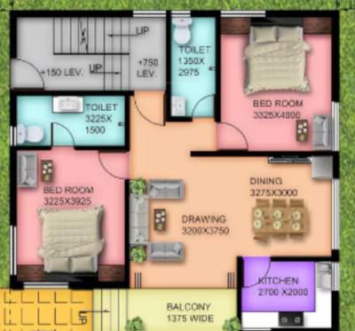  green city bunglow Floor Plan Ground Floor Plan