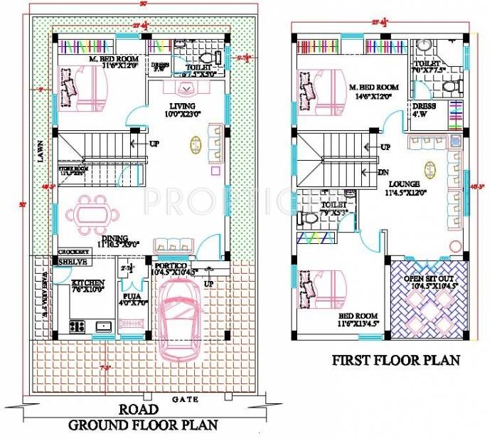 Praneeth Natures Bounty Phase 2 (3BHK+3T (1,906 sq ft)   Pooja Room 1906 sq ft)