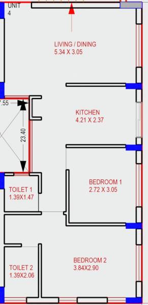  pushti-apartments Floor Plan Floor Plan