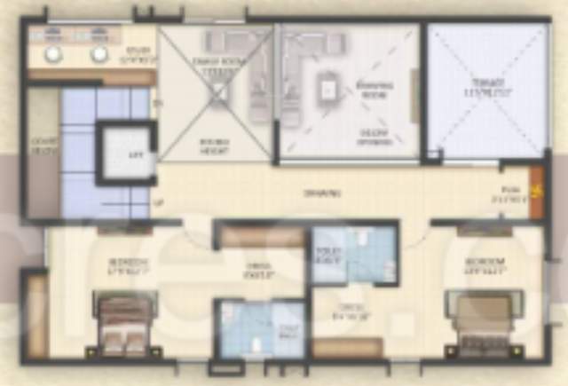  signature villas Floor Plan First Floor Plan