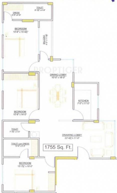 Laxmi Surya Darshan (3BHK+3T (1,755 sq ft) 1755 sq ft) Laxmi Surya Darshan (3BHK+3T (1,755 sq ft) 1755 sq ft)