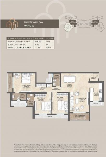 Floor Plan west-county-phase-7-dosti-willow Floor Plan Floor Plan