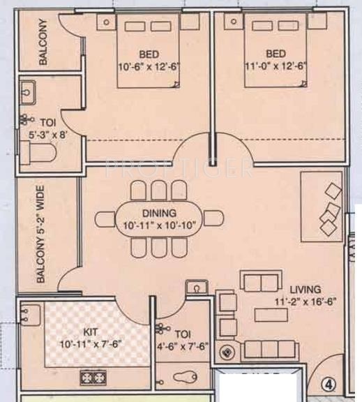 Moghal Moghal Millenium (2BHK+2T (945 sq ft) 945 sq ft) Moghal Moghal Millenium (2BHK+2T (945 sq ft) 945 sq ft)