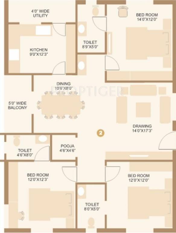 Alekhya Bliss (3BHK+3T (1,665 sq ft) 1665 sq ft) Alekhya Bliss (3BHK+3T (1,665 sq ft) 1665 sq ft)