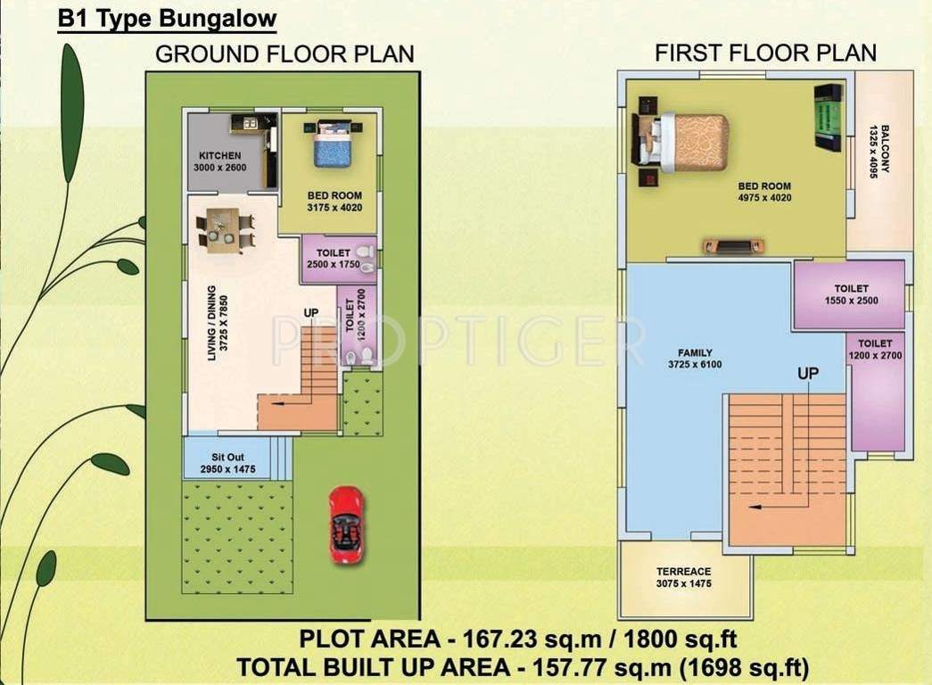 Larica Green Hamlet (2BHK+4T (1,698 sq ft) 1698 sq ft)