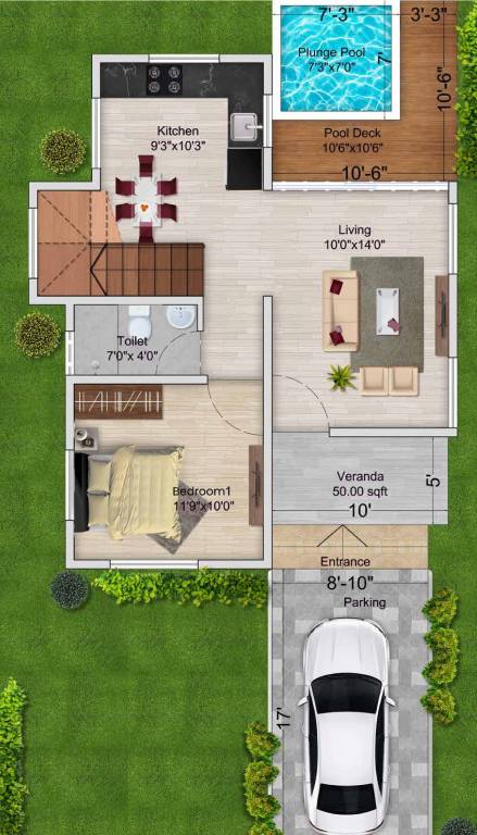  wollywood phase iv Floor Plan Ground Floor Plan