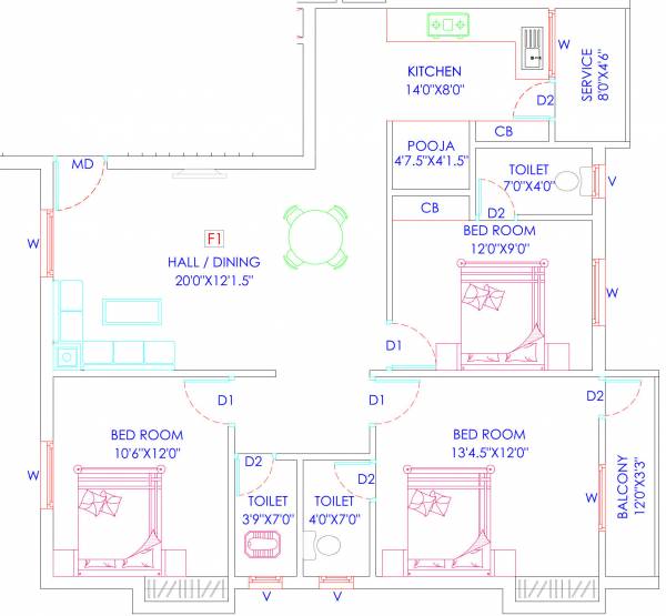  sri-sai-flats Floor Plan Floor Plan