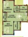 Sweet Shantiniketan Apartment III (2BHK+2T (885 sq ft) 885 sq ft)