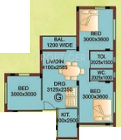 Sweet Shantiniketan Apartment III (3BHK+2T (1,036 sq ft) 1036 sq ft) Sweet Shantiniketan Apartment III (3BHK+2T (1,036 sq ft) 1036 sq ft)
