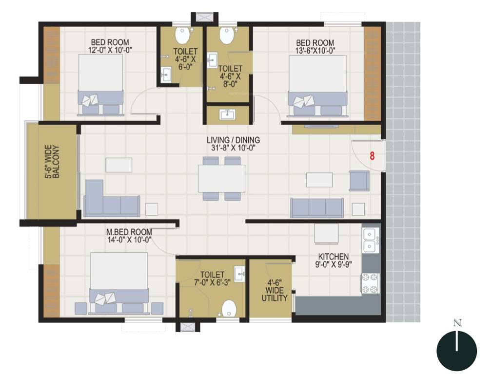  the reef Floor Plan Floor Plan