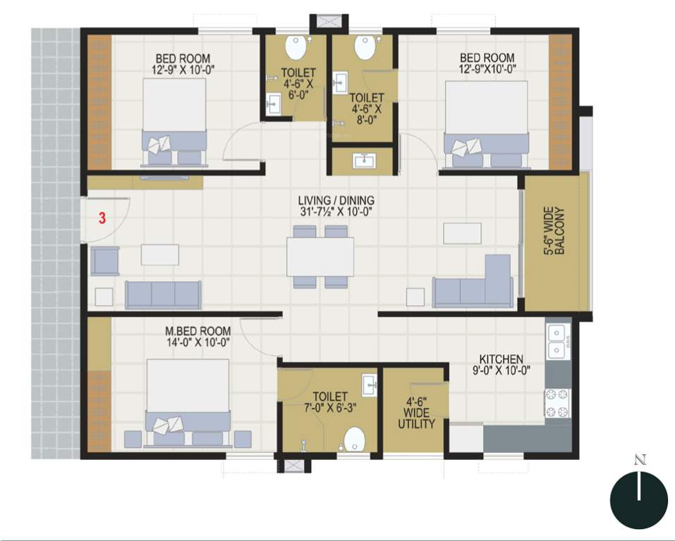  the reef Floor Plan Floor Plan