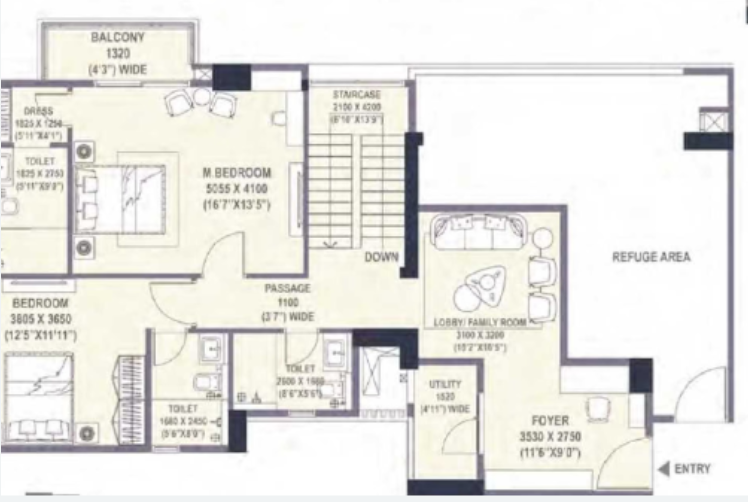 Upper Level Duplex Plan urban oasis Floor Plan Upper Level Duplex Plan