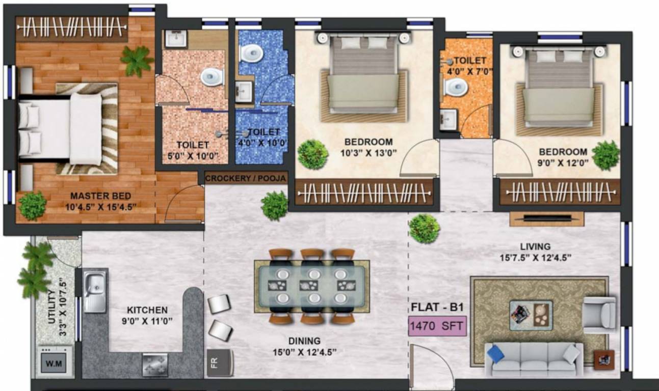 sai gokulam Floor Plan Floor Plan