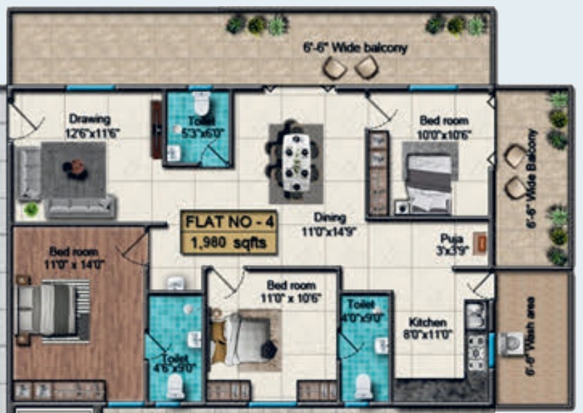  sai keerthi lake view Floor Plan Floor Plan