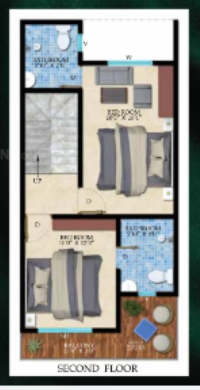  sukhbiri villas Floor Plan Second Floor Plan