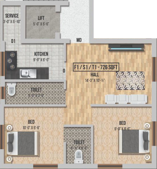  sri-sai-tharun-flats Floor Plan Floor Plan