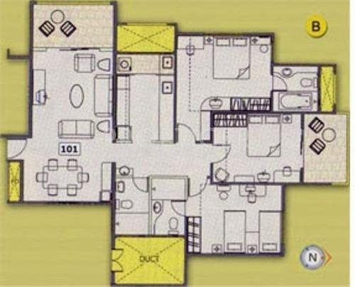 Naiknavare Victoria Garden (3BHK+2T (1,500 sq ft) 1500 sq ft)