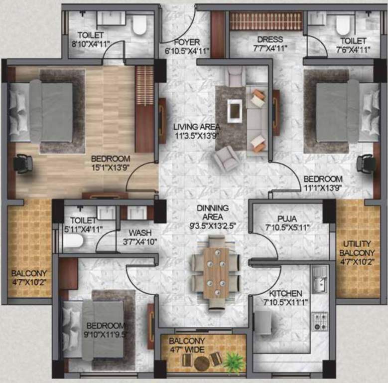  sugarcane apartment Floor Plan Floor Plan