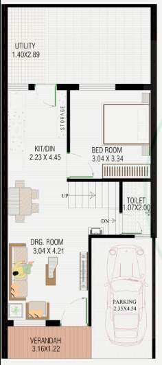  shree sr homes Floor Plan Ground Floor Plan