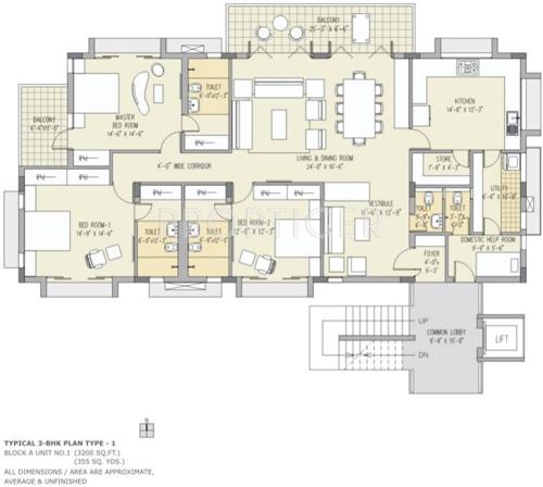Synthesis Altius I (3BHK+5T (3,200 sq ft) 3200 sq ft)