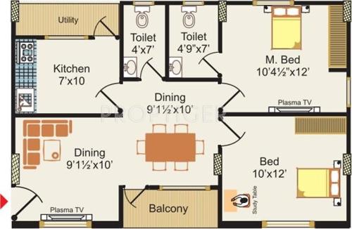 Shri Sree Salasar Gardenia (2BHK+2T (900 sq ft) 900 sq ft) Shri Sree Salasar Gardenia (2BHK+2T (900 sq ft) 900 sq ft)