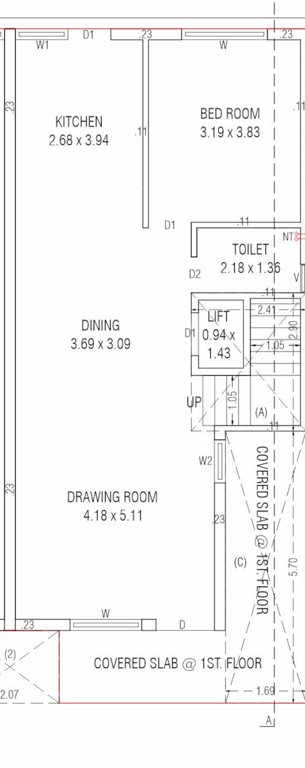  sahjanand shikhar villa Floor Plan Ground Floor Plan
