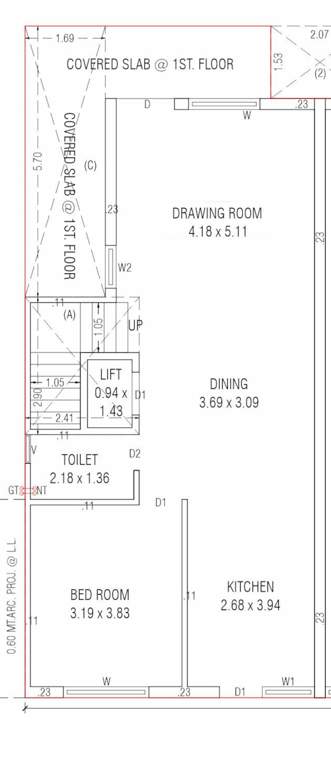  sahjanand shikhar villa Floor Plan Ground Floor Plan