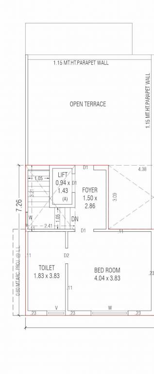  sahjanand shikhar villa Floor Plan Second Floor Plan