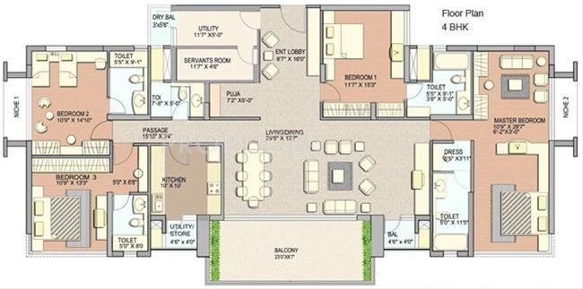 Lodha Grandeur (4BHK+5T (3,150 sq ft) Servant Room 3150 sq ft) Lodha Grandeur (4BHK+5T (3,150 sq ft) Servant Room 3150 sq ft)