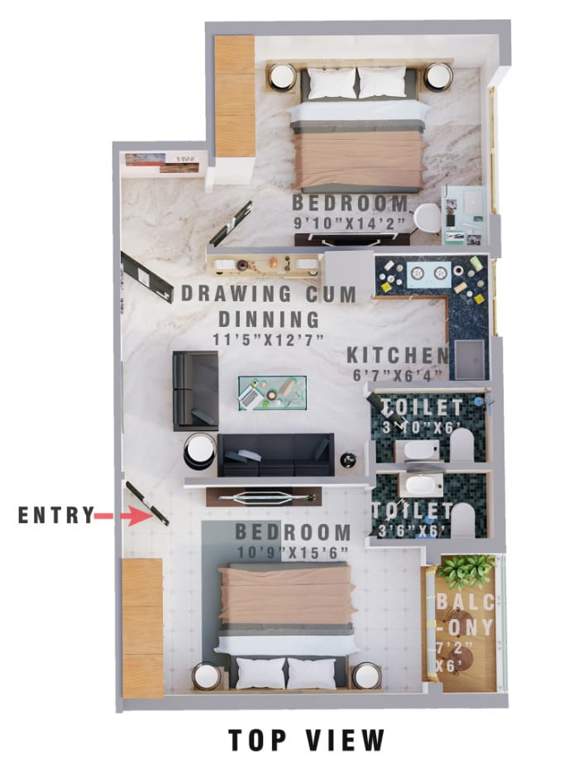  eco prahari village Floor Plan Floor Plan
