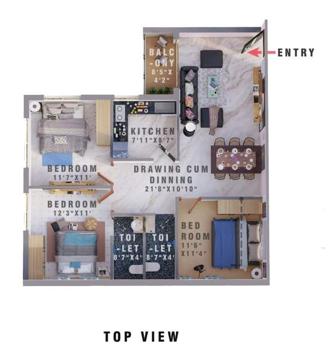  eco prahari village Floor Plan Floor Plan