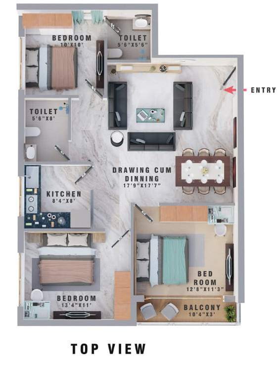  eco prahari village Floor Plan Floor Plan