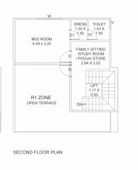  serene-villa Floor Plan Second Floor Plan