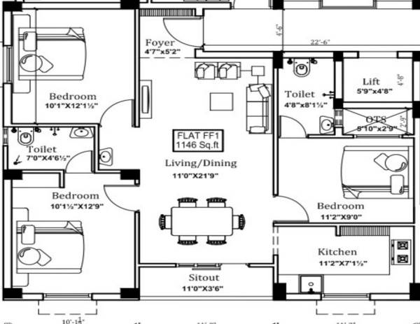  klm-flats Floor Plan Floor Plan