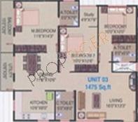Sai Sai Mytri Comforts (3BHK+3T (1,475 sq ft) 1475 sq ft)