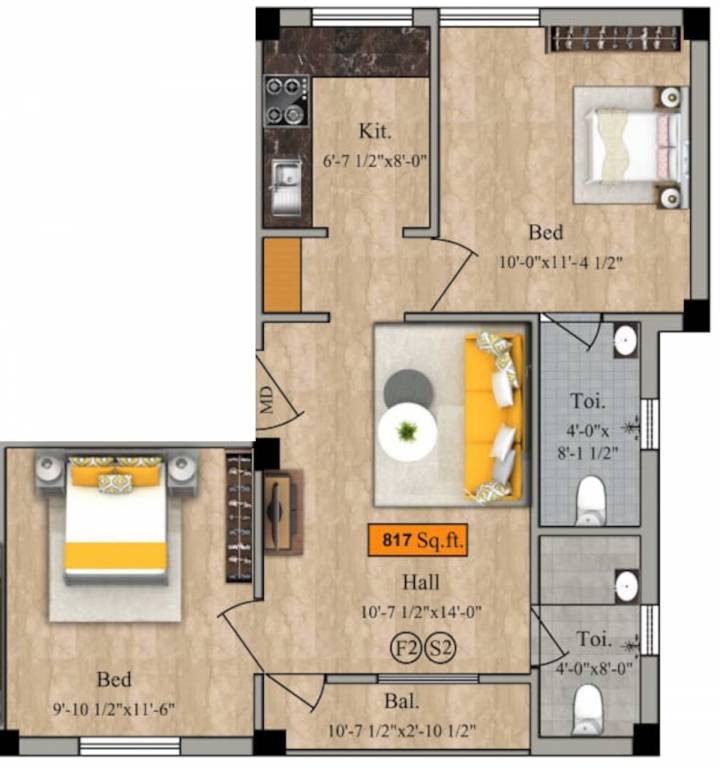  ample flats Floor Plan Floor Plan