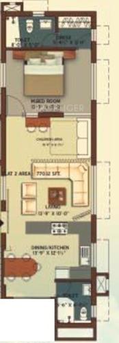 Star Daffodil Block (1BHK+2T (970 sq ft) 970 sq ft) Star Daffodil Block (1BHK+2T (970 sq ft) 970 sq ft)