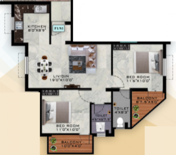  springdale-flats Floor Plan Floor Plan