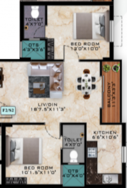  springdale-flats Floor Plan Floor Plan
