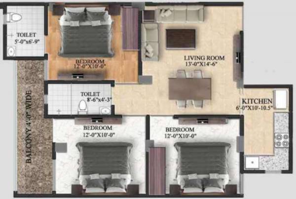  krishna-homes Floor Plan Floor Plan