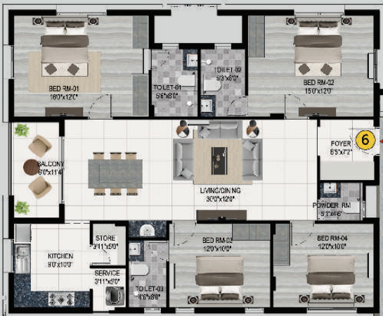 Floor Plan le paradise Floor Plan Floor Plan