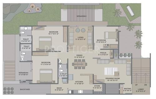 Ozone Desire (3BHK+3T (2,295 sq ft) 2295 sq ft)