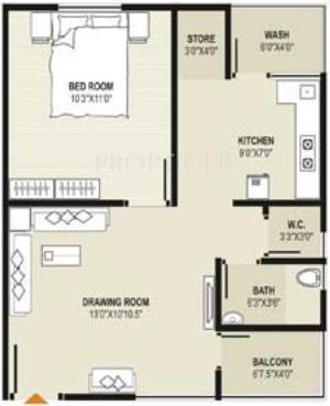 Mahadev Sri Nand City 7 (1BHK+1T (720 sq ft) 720 sq ft)