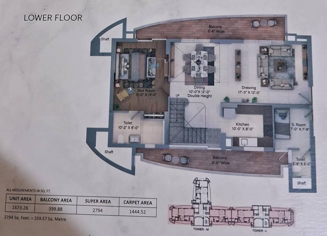 discovery park Floor Plan Lower Level Duplex Plan