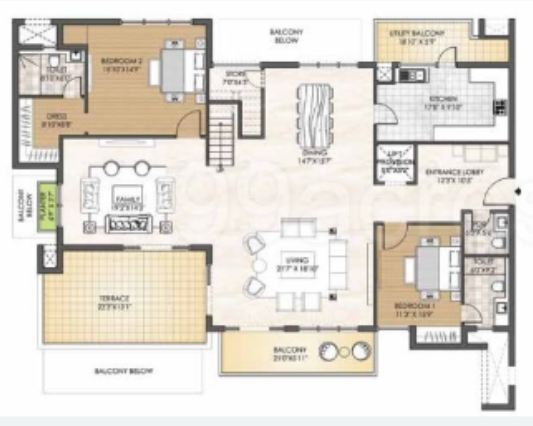 oyster grande tower h Floor Plan Lower Level Duplex Plan