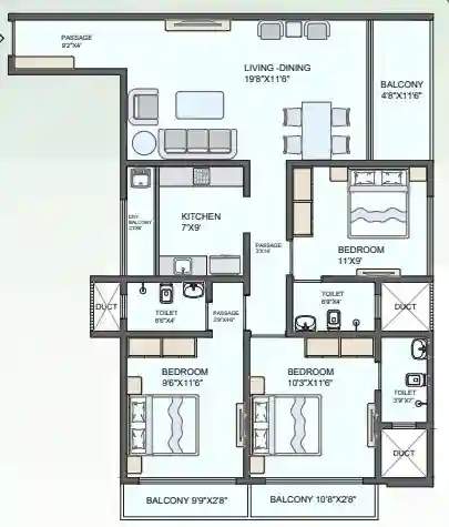  gaurav galaxy Floor Plan Floor Plan