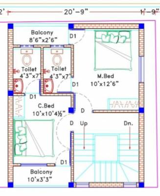  square-premium-villas Floor Plan First Floor Plan