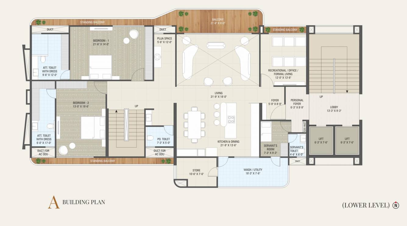  westin Floor Plan Lower Level Duplex Plan