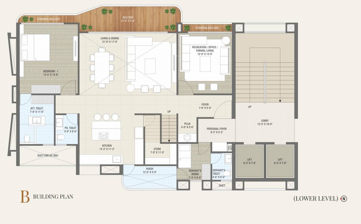  westin Floor Plan Lower Level Duplex Plan